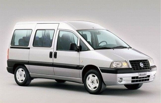Fiat Scudo de 1996. Se fabricó, como el Fiat Ulysse de 1994, en el norte de Francia, cerca de Valenciennes.