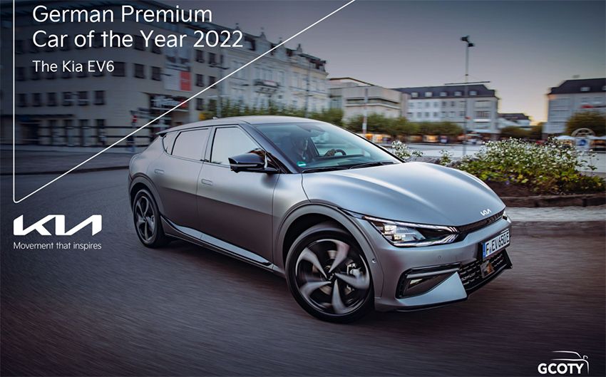 Kia EV6, premio al “Coche Premium Alemán del año 2022”.