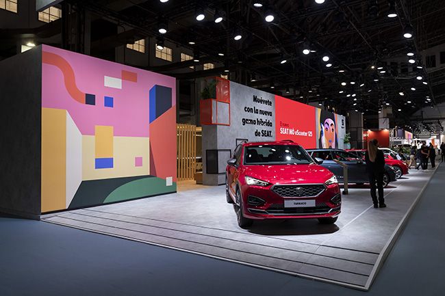 Stand de SEAT en el Automobile Barcelona