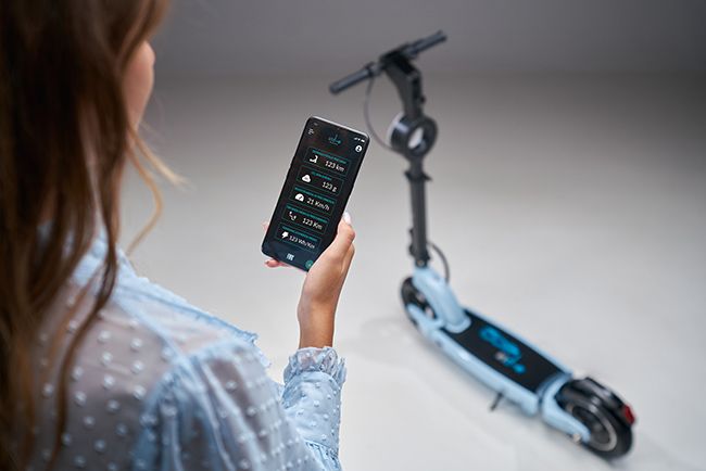 Nueva app para el 500 Iride. patinetes eléctricos