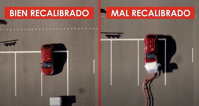 Mala recalibración de los sistemas ADAS