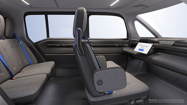 Interior del coche de Zeekr.