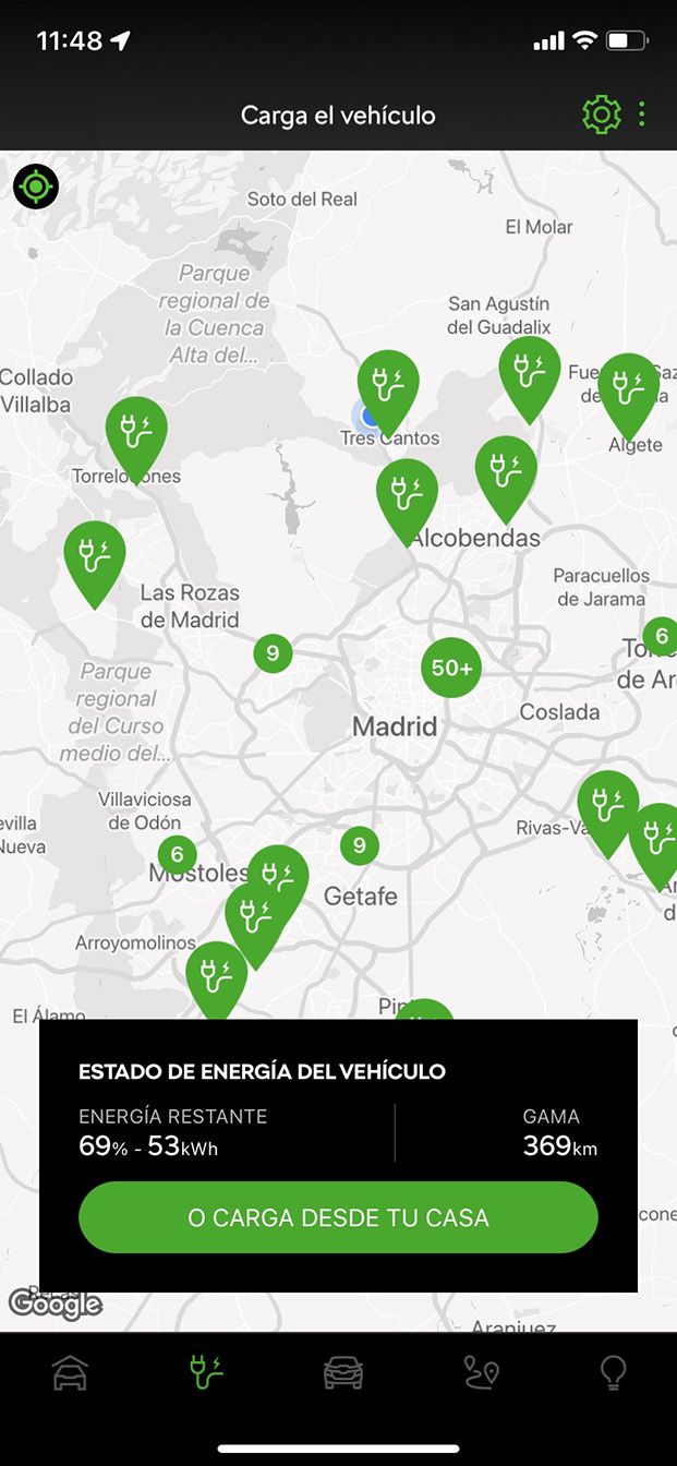 Otras funcionalidades de la app