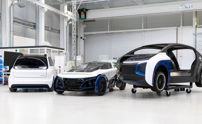 Los tres prototipos desarrollados para realizar las pruebas.