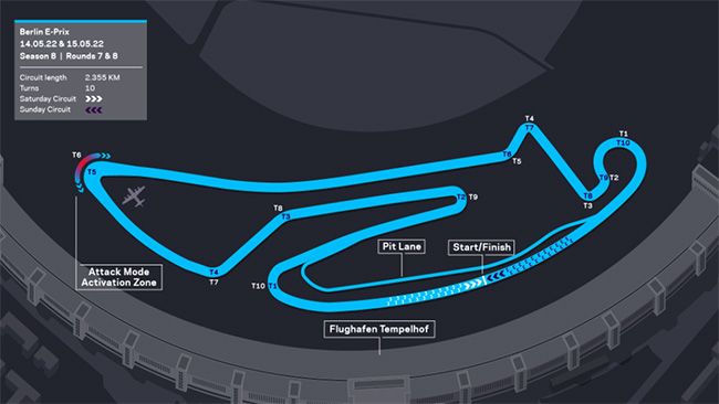 Circuito del E-Prix de Berlín.