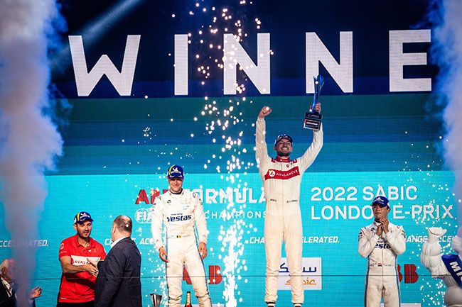 Podio E-Prix 14 de Londres.