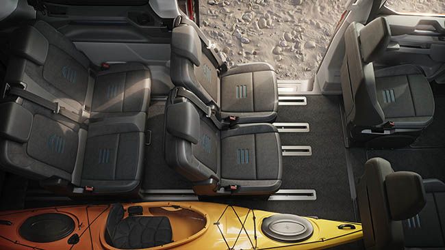 Interior del E-Tourneo Custom