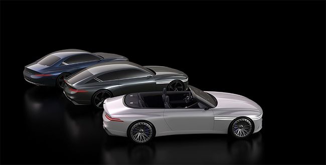 Genesis X Concept, Genesis X Speedium Coupé y Genesis X Convertible.