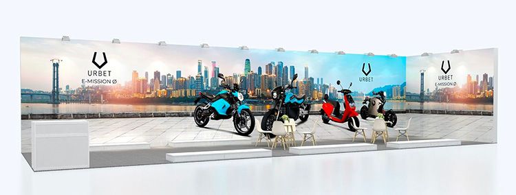 Stand de URBET en EICMA.