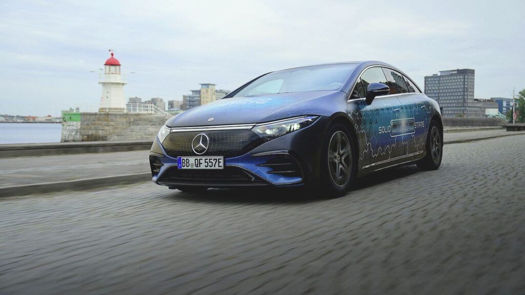 Record de autonomía para el Mercedes EQS con batería de estado sólido
